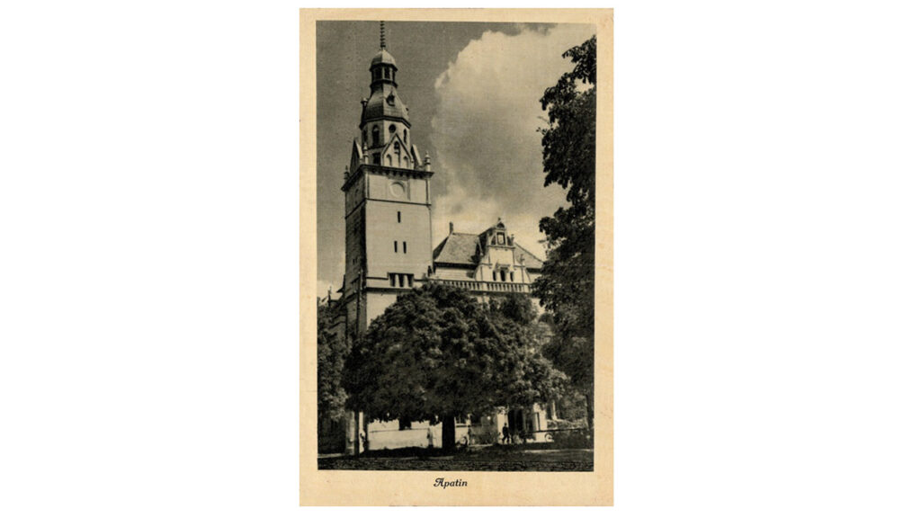 Crno bela razglednica Apatina