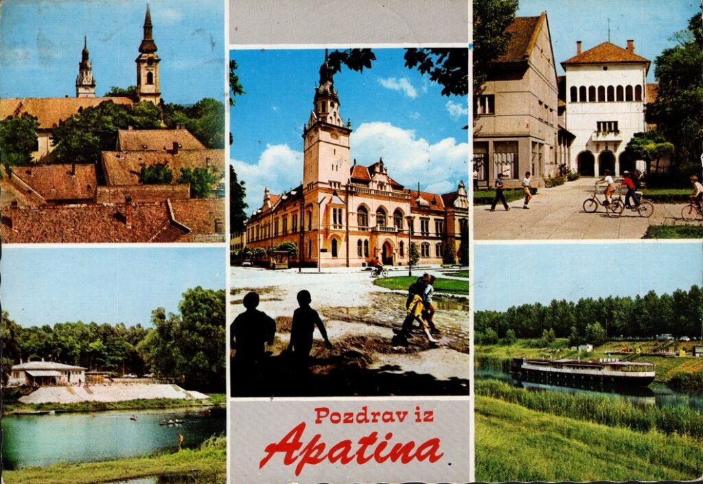 kolažna razglednica apatina sa pet motiva
