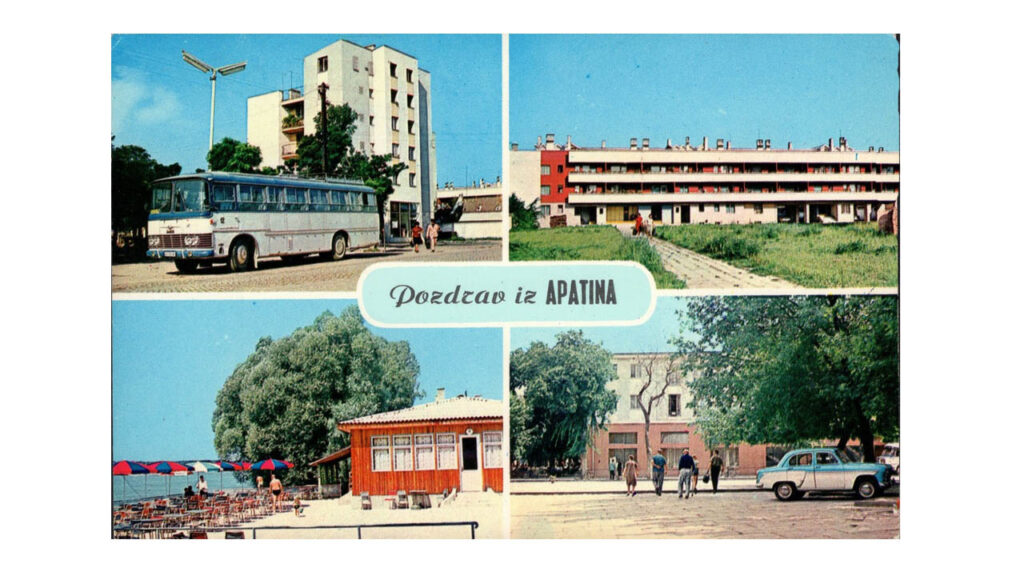 Kolažna razglednica sa motivima grada Apatina