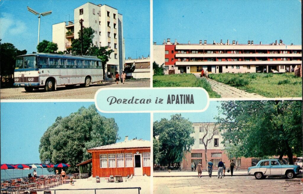 Kolažbna razglednica Apatina
